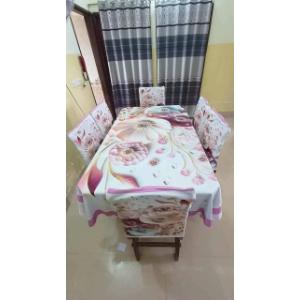 3D প্রিন্টেড ডাইনিং চেয়ার এন্ড টেবিল কভার সেট