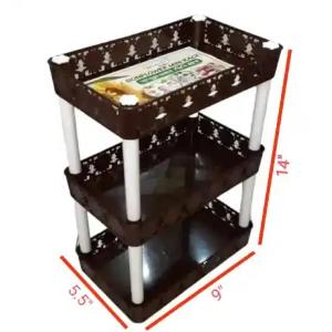 প্লাস্টিক মিনি র‌্যাক (মাল্টিকালার) - Keep Your Space Organized With This Multicolored Smart Mini Rack, Ideal For Various Storage Needs