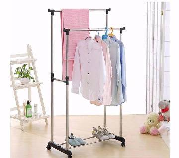 Two layer cloths hanging stand 