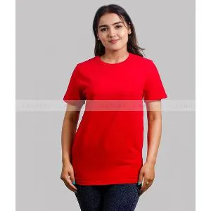 Red Color Cotton T-shirt for Women