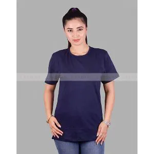 Purple Color Cotton T-shirt for Women