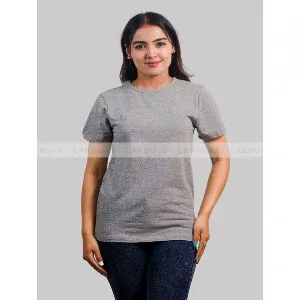 Grey Color  Cotton T-shirt for Women