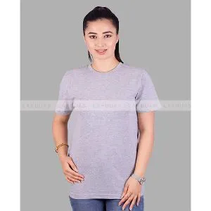 Grey Color Cotton T-shirt for Women