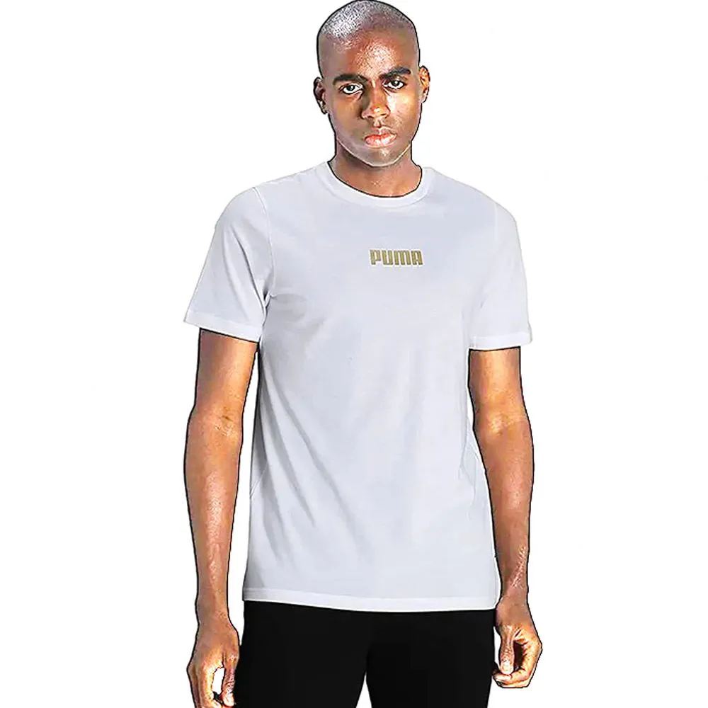 Puma Logo Printed Summer Fashionable Round Neck Cotton T-shirt Tops for Men - LAK312