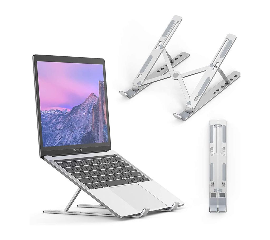Laptop Stand Aluminium Alloy Adjustable MultiAngle Laptop Stand 1017