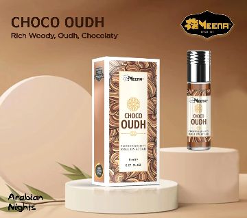 Meena Fragrance Choco Oudh রোল-অন আতর - 8 ML (India)