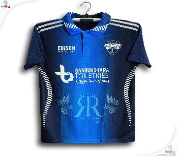 রংপুর রাইডারস শর্ট-স্লীভ বিপিএল ক্রিকেট জার্সি উইথ কলার 2024-2025