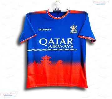 রয়্যাল চ্যালেঞ্জার্স ব্যাঙ্গালোর শর্ট-স্লীভ আইপিএল ক্রিকেট জার্সি 