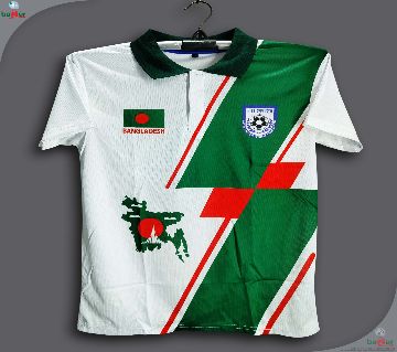 বাংলাদেশ শর্ট-স্লীভ ফুটবল জার্সি উইথ কলার