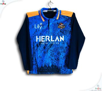 ঢাকা ক্যাপিটালস ফুল-স্লীভ বিপিএল ক্রিকেট জার্সি উইথ কলার