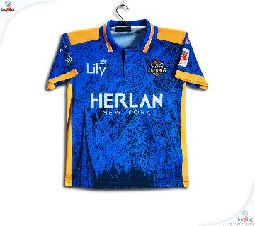 ঢাকা ক্যাপিটালস শর্ট-স্লীভ বিপিএল ক্রিকেট জার্সি উইথ কলার