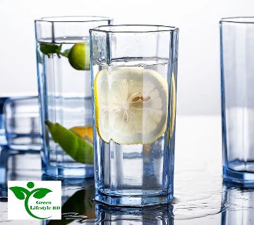 ওয়াটার/ ড্রিংকিং বেভারেজ গ্লাস সেট (৬ পিস)